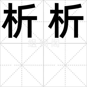 析析