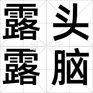 露头露脑