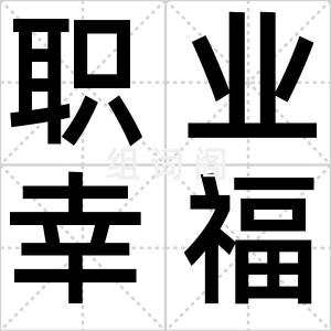 职业幸福感