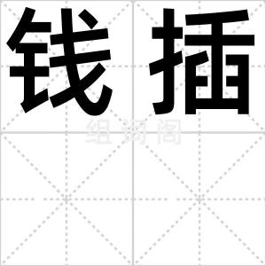 钱插