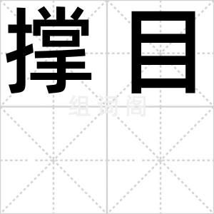 撑目