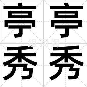 亭亭秀秀