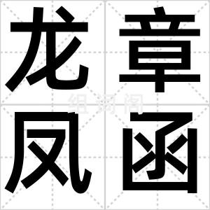 龙章凤函