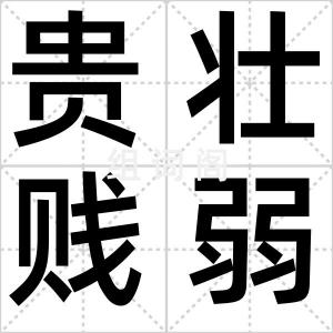 贵壮贱弱