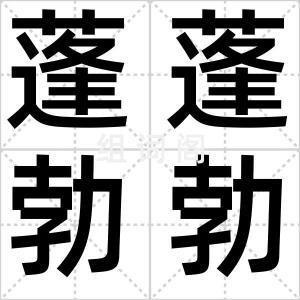 蓬蓬勃勃