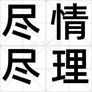 尽情尽理