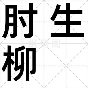 肘生柳