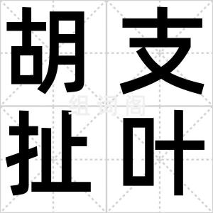 胡支扯叶