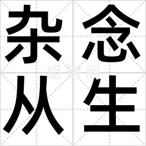 杂念从生