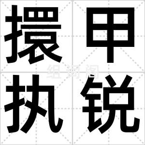 擐甲执锐