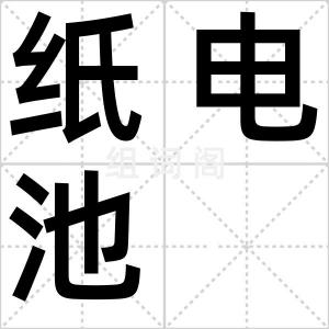 纸电池