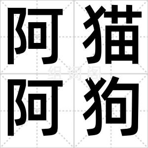 阿猫阿狗