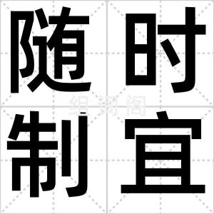 随时制宜