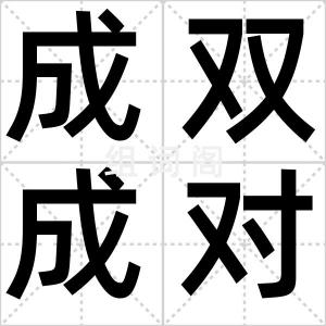 成双成对