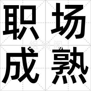 职场成熟度