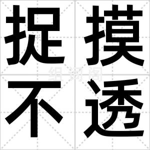 捉摸不透
