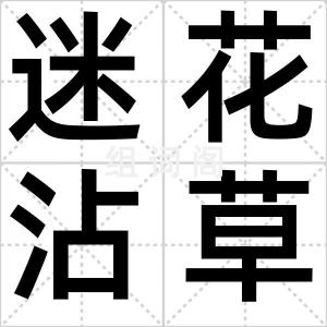 迷花沾草