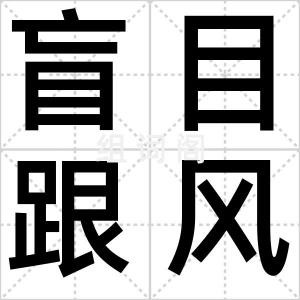 盲目跟风