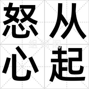 怒从心起