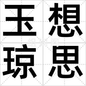 玉想琼思