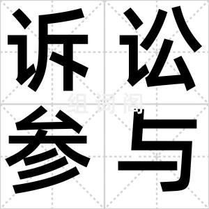 诉讼参与人