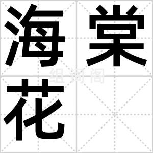 海棠花