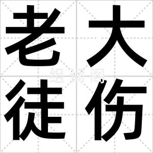 老大徒伤悲