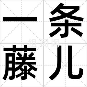 一条藤儿
