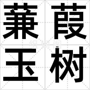 蒹葭玉树