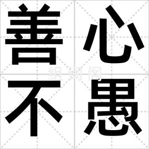 善心不愚