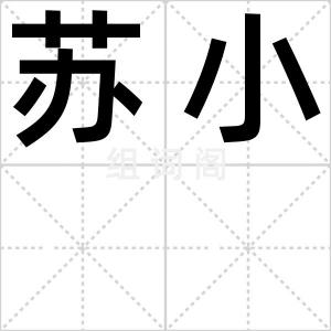 苏小