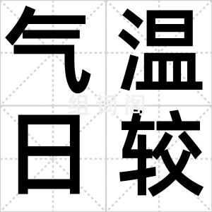 气温日较差