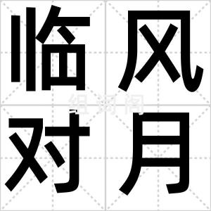 临风对月
