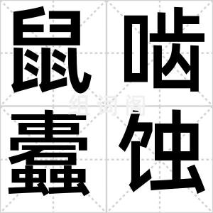 鼠啮蠹蚀