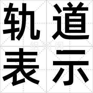 轨道表示式