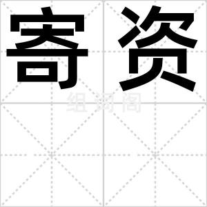 寄资