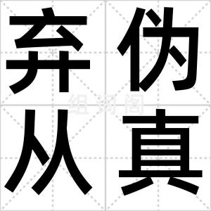 弃伪从真