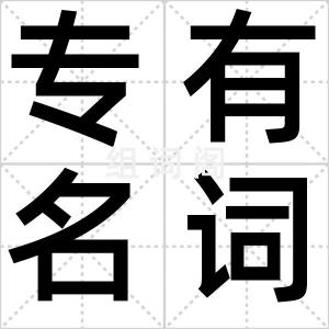 专有名词