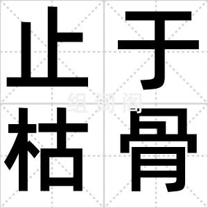 止于枯骨