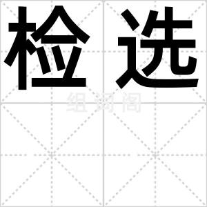 检选