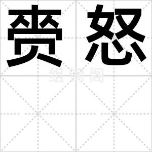 赍怒