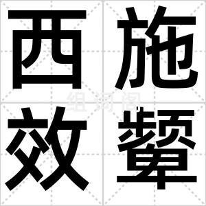 西施效颦