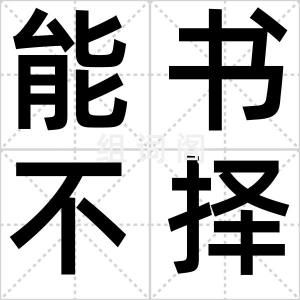 能书不择笔