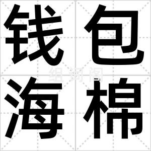 钱包海棉