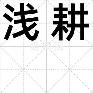 浅耕