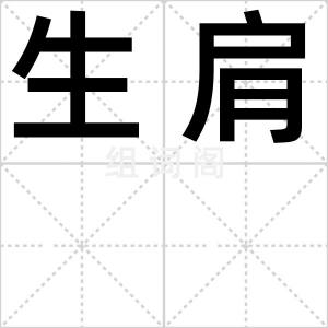 生肩