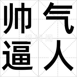 帅气逼人