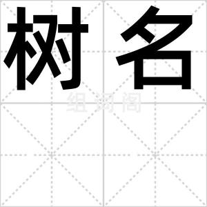 树名