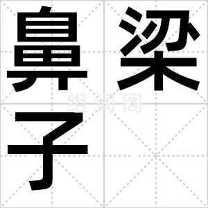 鼻梁子