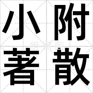 小附著散